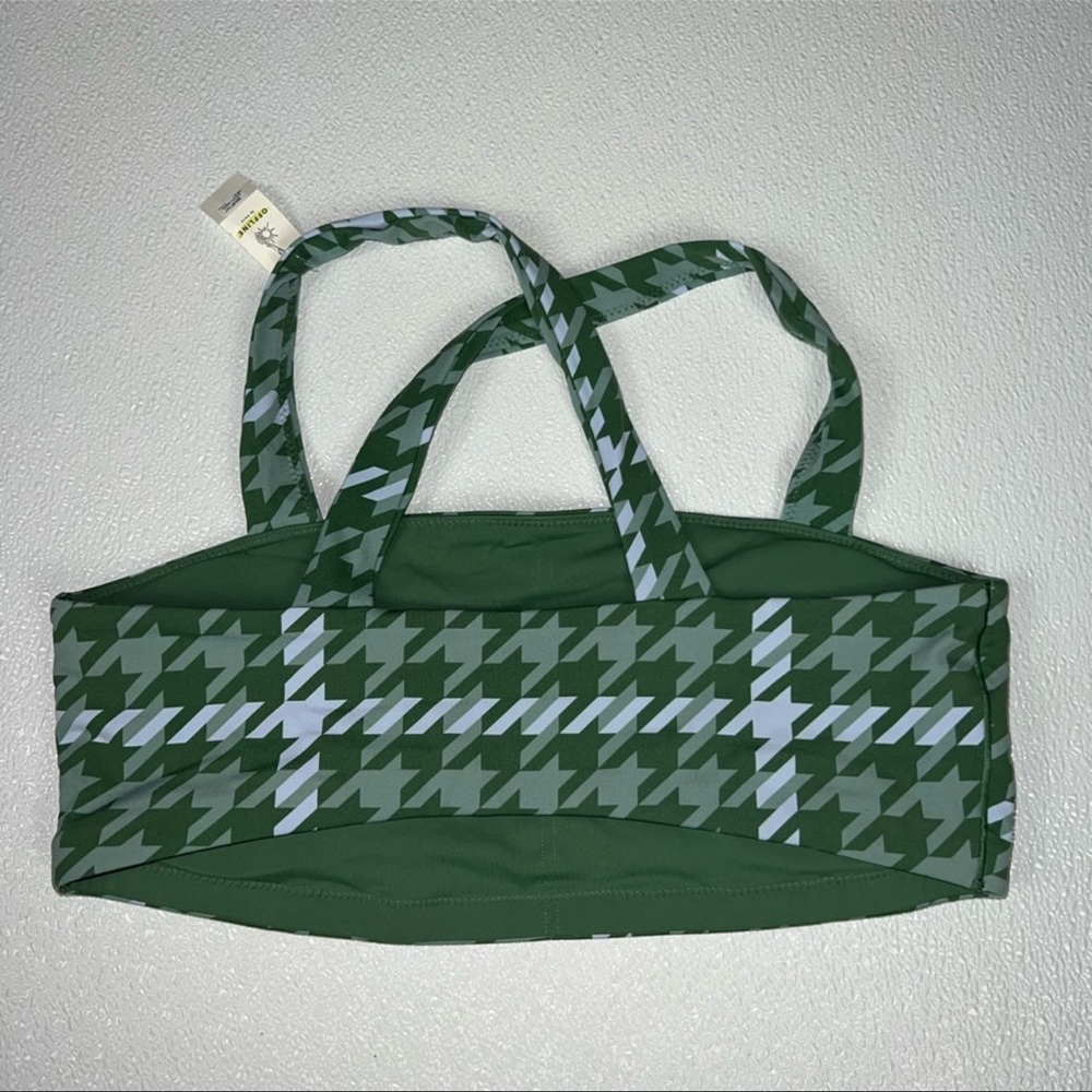 Offline By Aerie Green Real Me Stretch Xtra Square Neck Sports Bra Size XL NWT - Picture 4 of 8